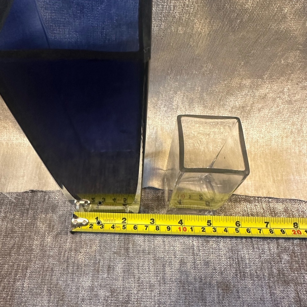 Elegant Blue Glass Vase